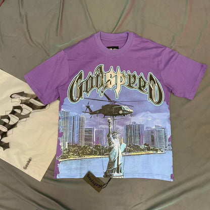 [New] Godspeed Helicopter Graphic Tee