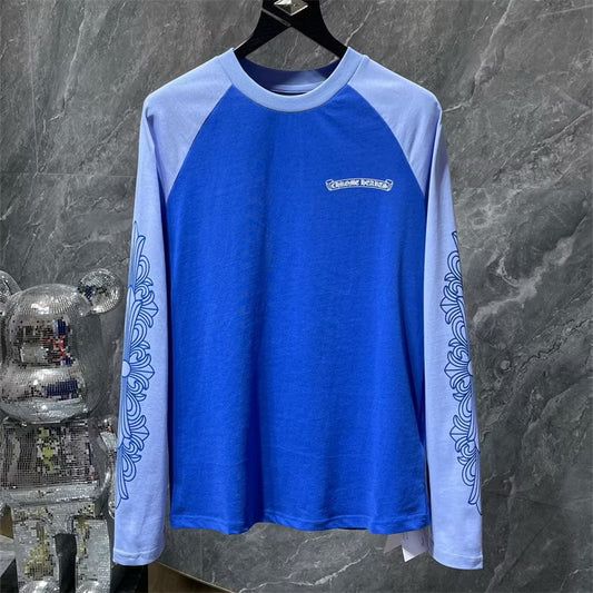 [New] Chrome Hearts Raglan Longsleeve Tee (Blue)