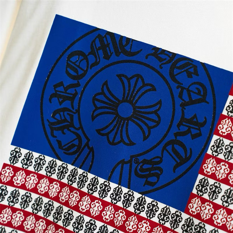 [New] Chrome Hearts Flag Graphic Tee