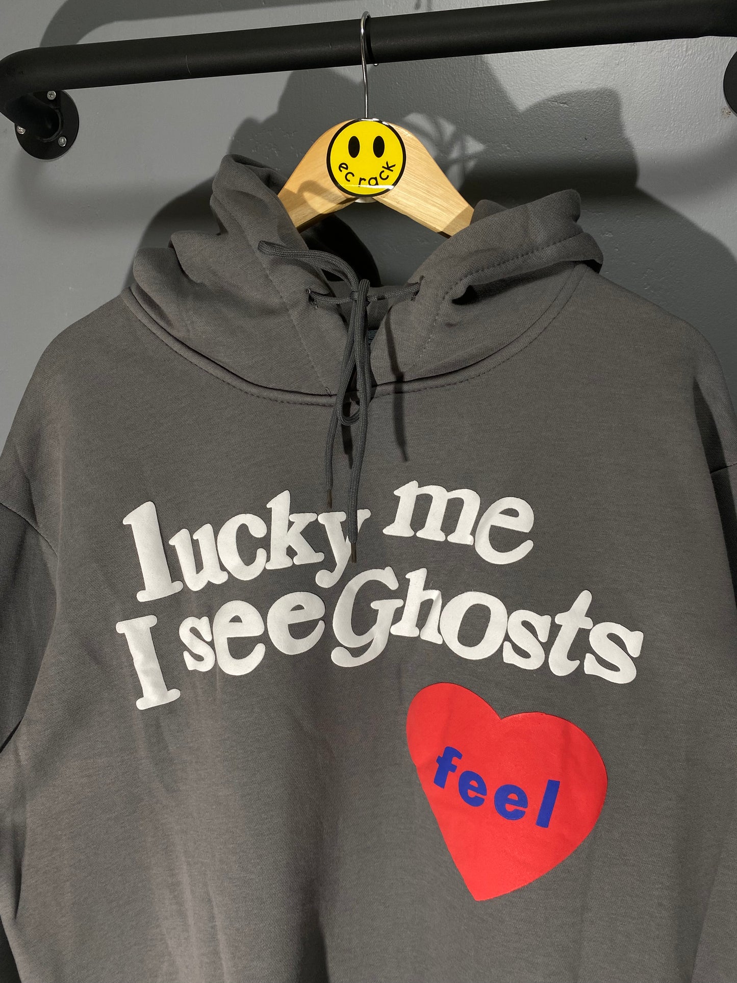 Lucky Me I See Ghosts Hoodie (Gray)