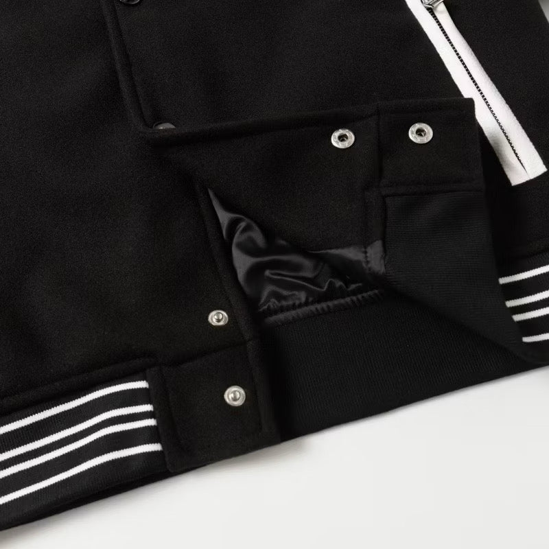[New] Amiri Varsity Jacket (Black)