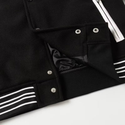[New] Amiri Varsity Jacket (Black)