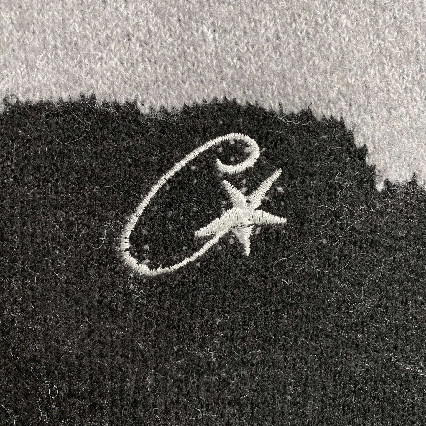 [New] Corteiz Fuzzy Mohair Collar Sweater 'Black Camo'