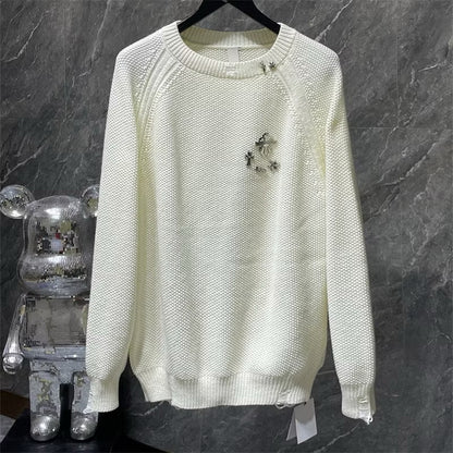 [New] Chrome Hearts 3D Emblem Cross Knitted Sweater