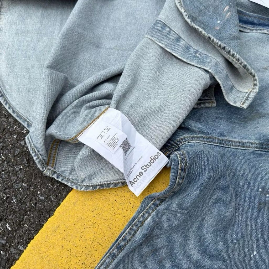 [New] Acne Studios Denim Longsleeve Shirt Oversized