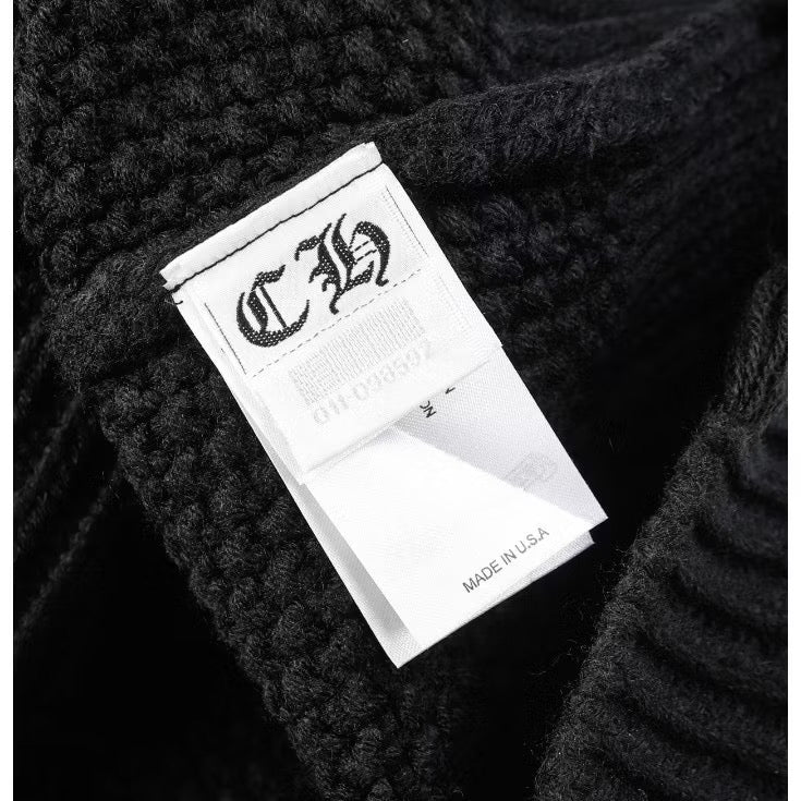 [New] Chrome Hearts Distressed Cardigan