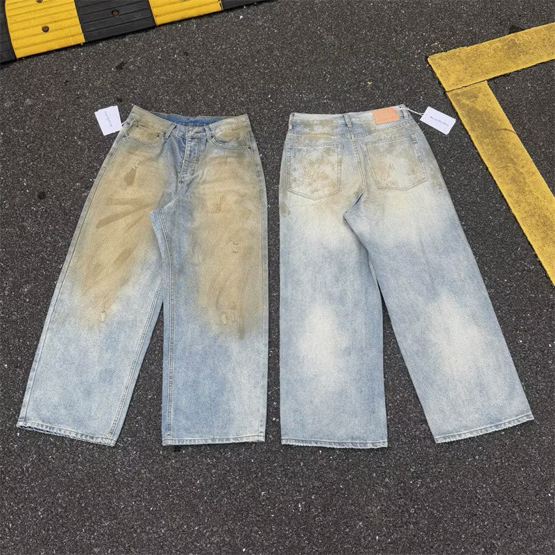 [New] Acne Studios Dirty Wash Wide Jeans