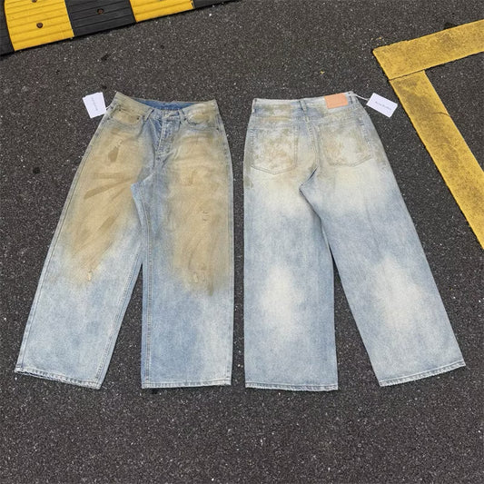 [New] Acne Studios Dirty Wash Wide Jeans