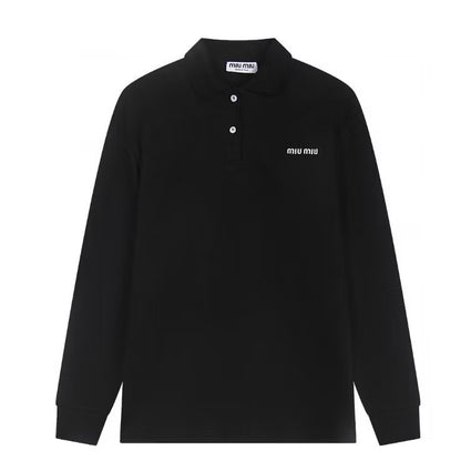 [New] Miumiu Pique Polo Shirt