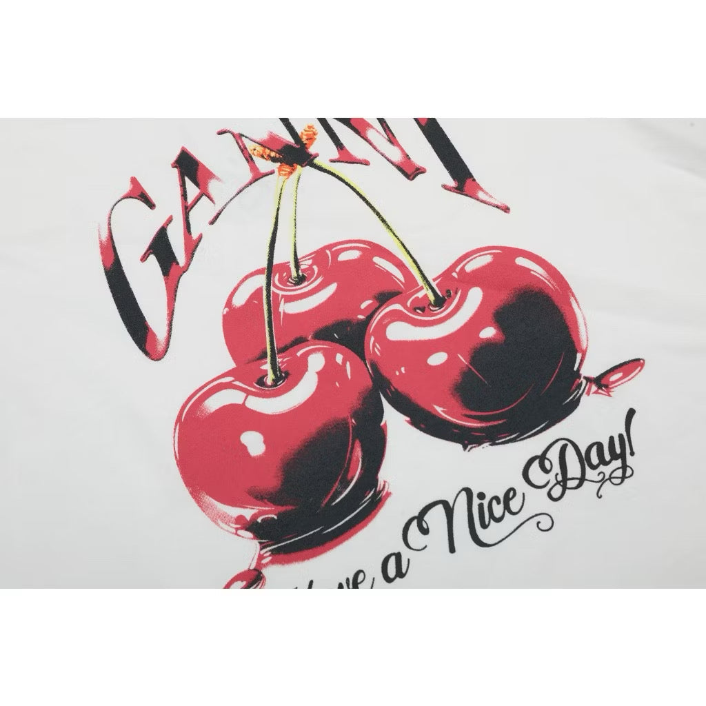 [New] Ganni ‘Cherries’ Tee