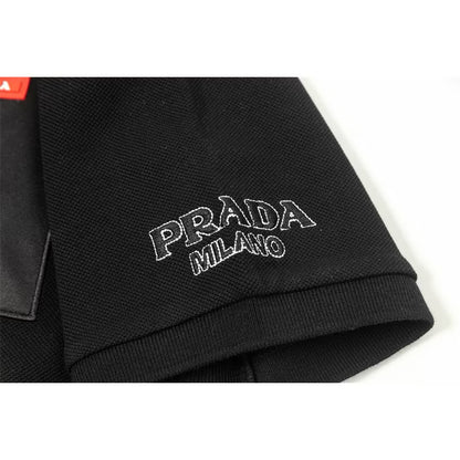 [New] Prada Technical Nylon Pocket Polo Shirt
