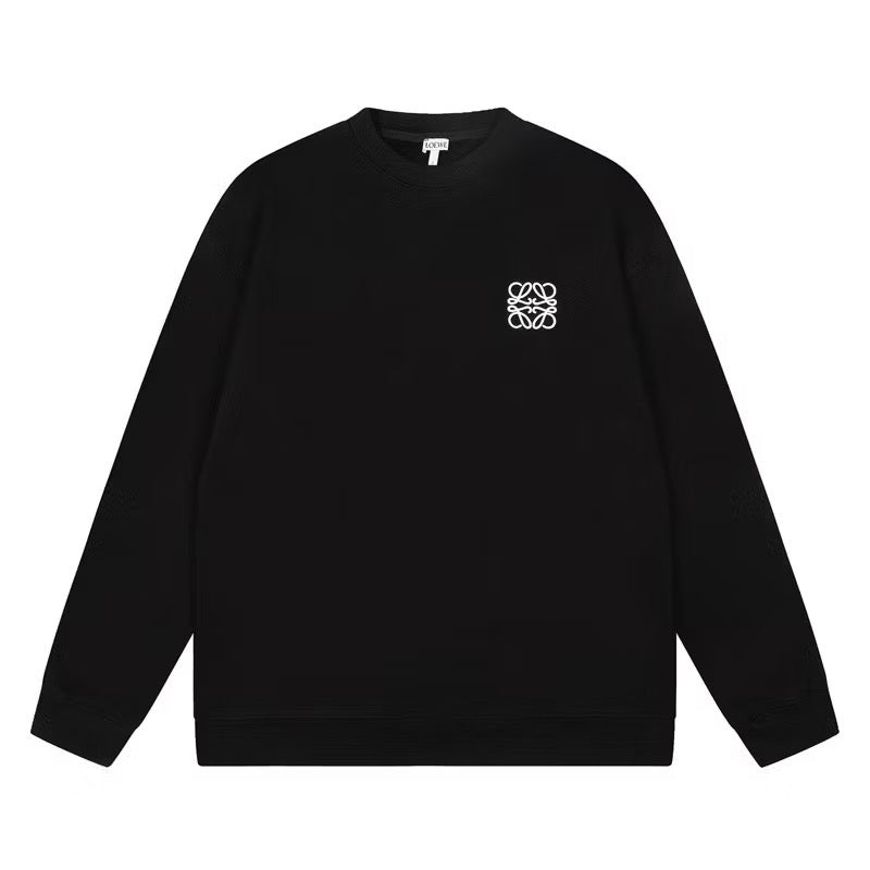 [New] Loewe Embroidered Logo Sweatshirt (Black)