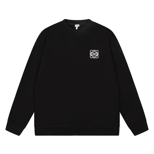 [New] Loewe Embroidered Logo Sweatshirt (Black)