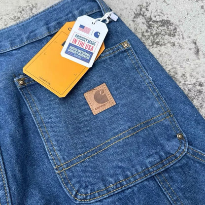 [New] Carhartt Double Knee Denim Carpenter Pants