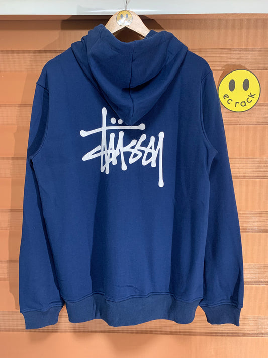 Stus/sy Zip Hoodie (Navy)