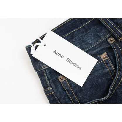[New] Acne Studios Dark Blue Wide Denim Jeans