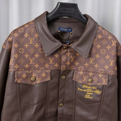 [New] Louis Vuitton Monogram Leather Jacket