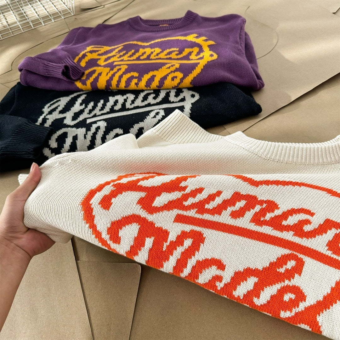 [New] Human Made Heart Logo Knitted Sweater