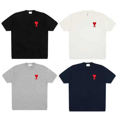 [New] Ami Heart Logo Knitted Tee