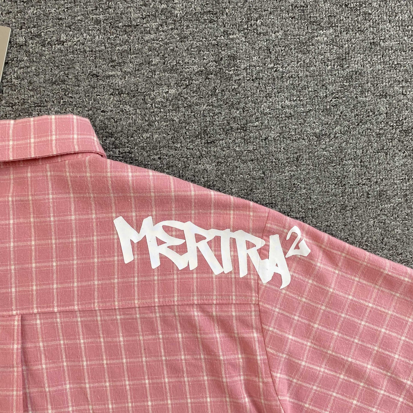 [New] Mertra Checkered Boxy Crop Polo