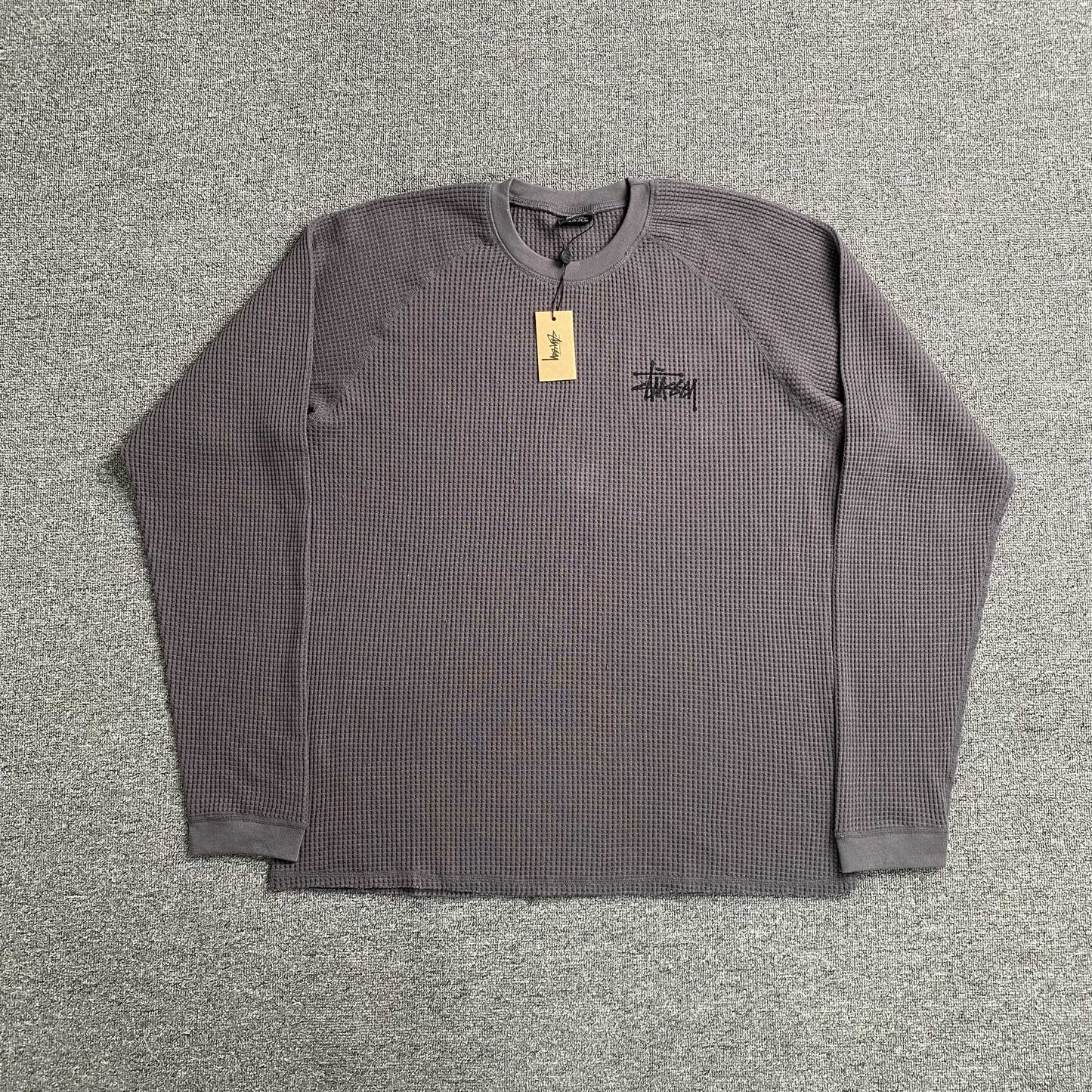 [New] Stussy Waffle Longsleeve Tee