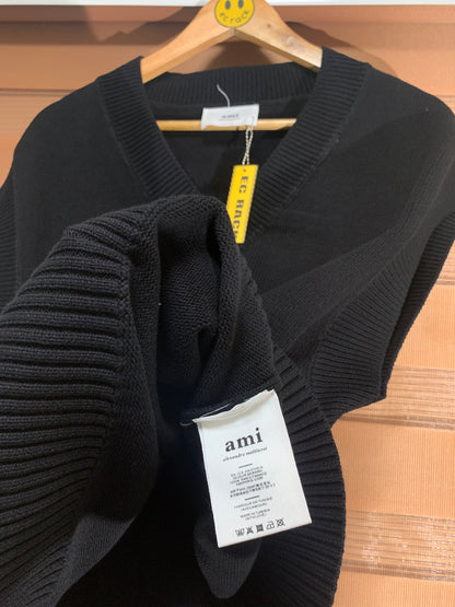 Ami Heart Logo Knitted Vest