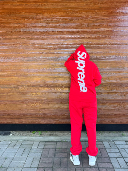 [New] Supreme Back Print Logo Hoodie