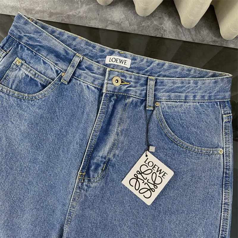 [New] Loewe Knee Logo Denim Jeans
