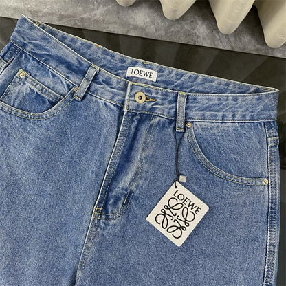 [New] Loewe Knee Logo Denim Jeans