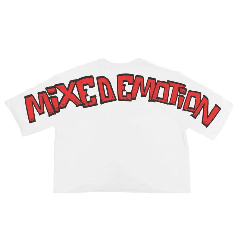 [New] Mixed Emotion Boxy Cropped Tee