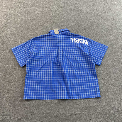 [New] Mertra Checkered Boxy Crop Polo