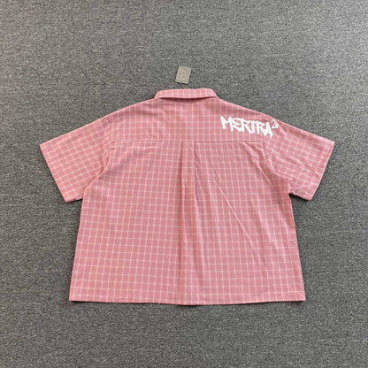 [New] Mertra Checkered Boxy Crop Polo