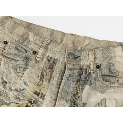 [New] Acne Studios 3D Print Wide Jeans