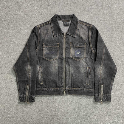 [New] Broken Planet Denim Black Jacket