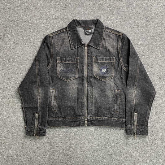 [New] Broken Planet Denim Black Jacket