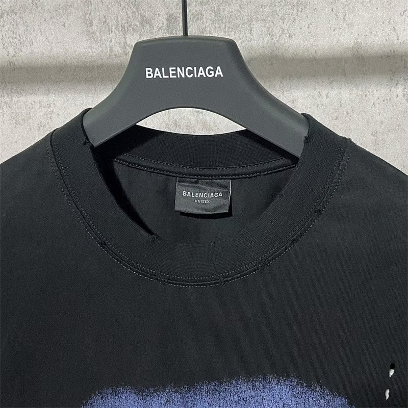 [New] Balenciaga Paris Moon Upside Down Tee