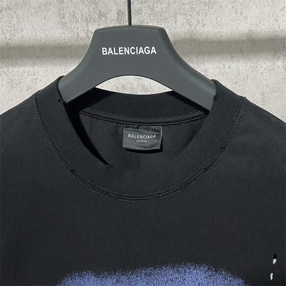 [New] Balenciaga Paris Moon Upside Down Tee