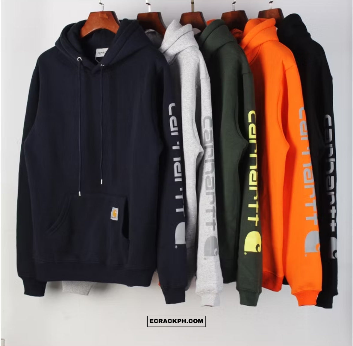 [New] Carhartt Logo Sleeves Hoodie