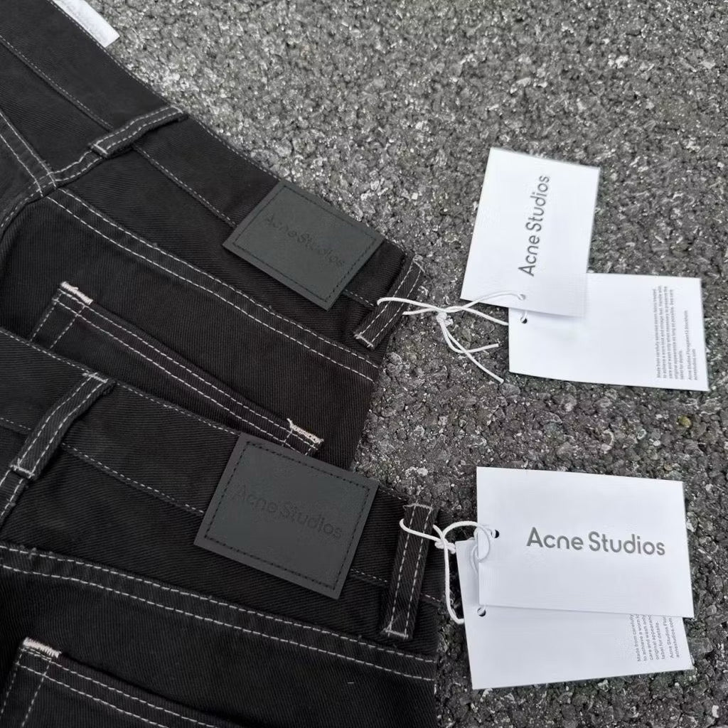 [New] Acne Studios Black Baggy Jeans