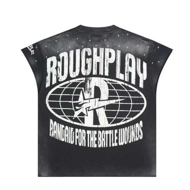 [New] Roughplay Eyes Oversized Sleeveless Tee