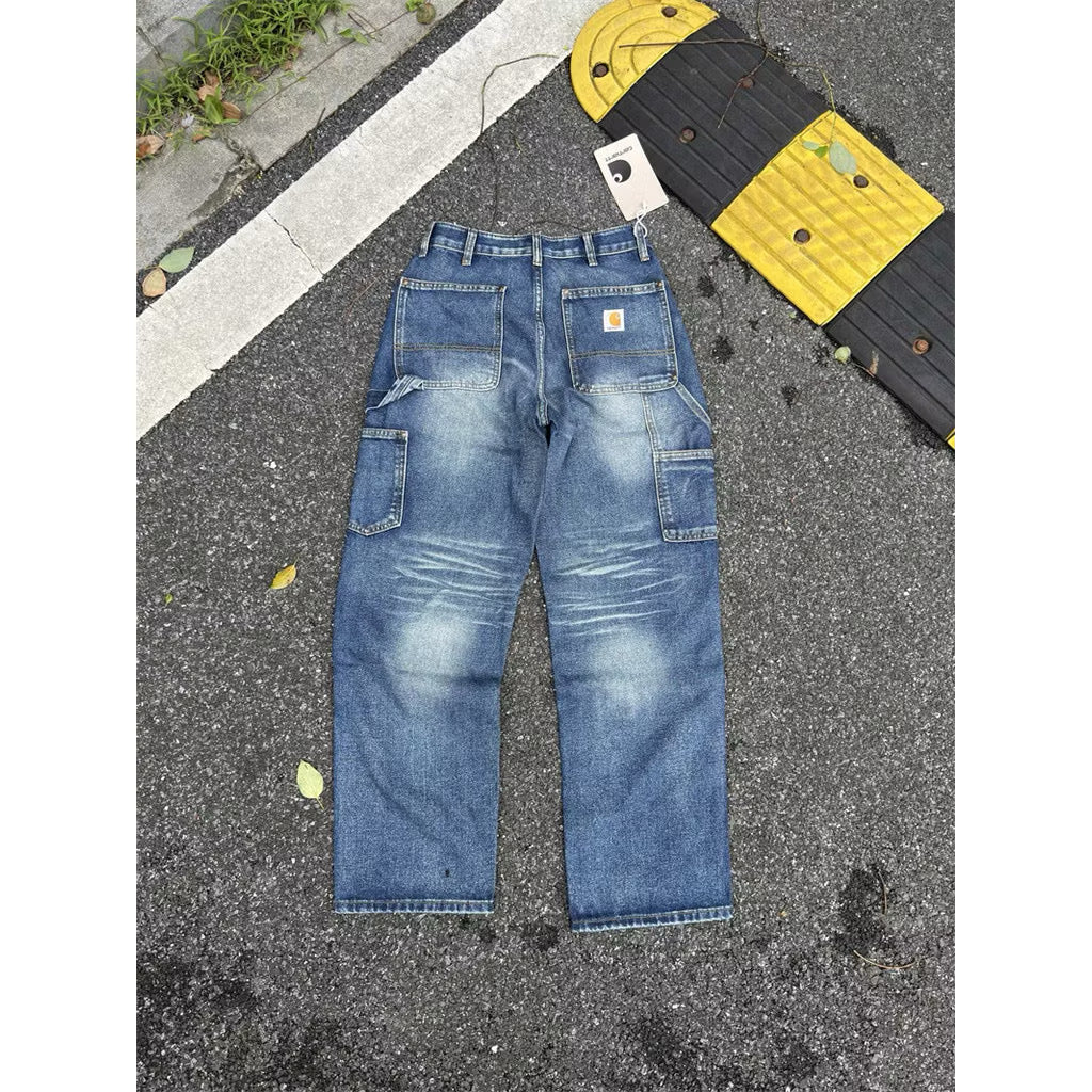 [New] Carhartt Double Knee Denim Carpenter Pants