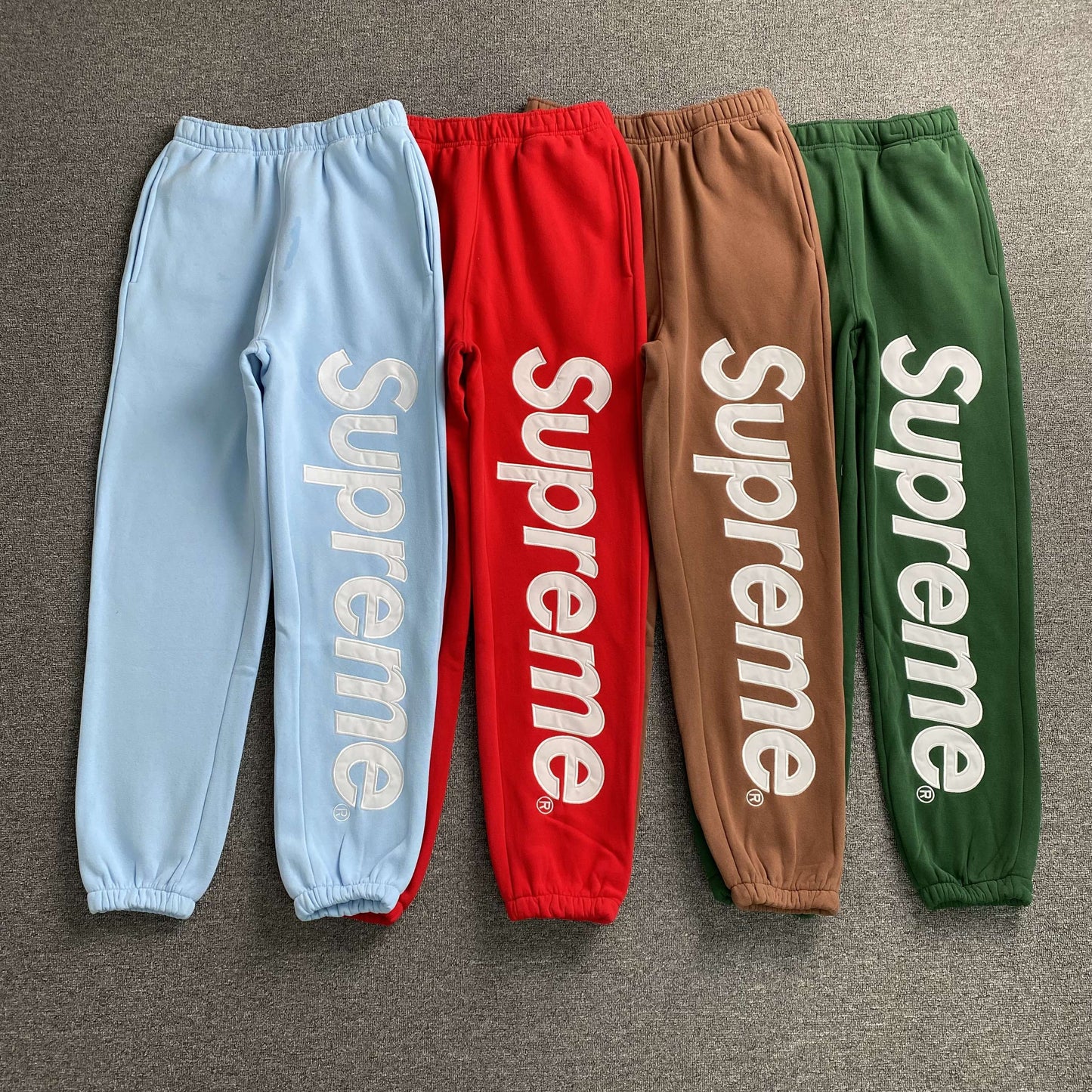 [New] Supreme Satin Applique Sweatpants