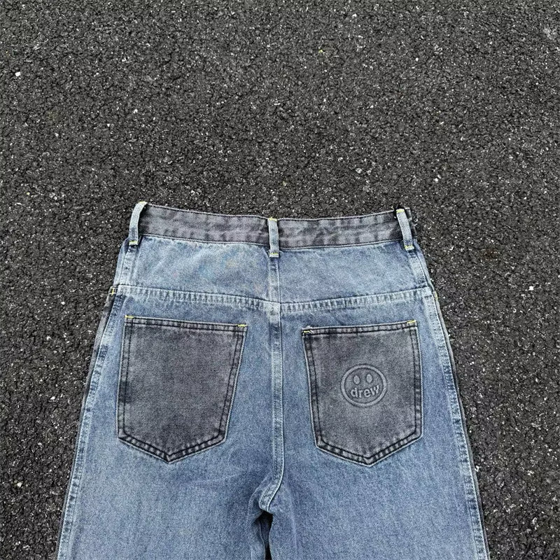 [New] Drew House Vintage Color Block Denim Jeans