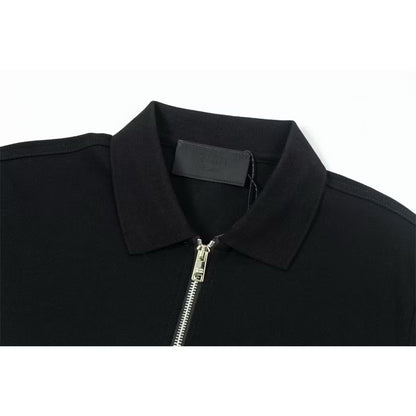 [New] Prada Pique Half Zip Polo Shirt