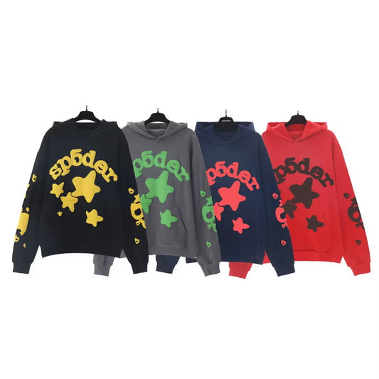 [New] SP5DER 'Stars' Hoodie