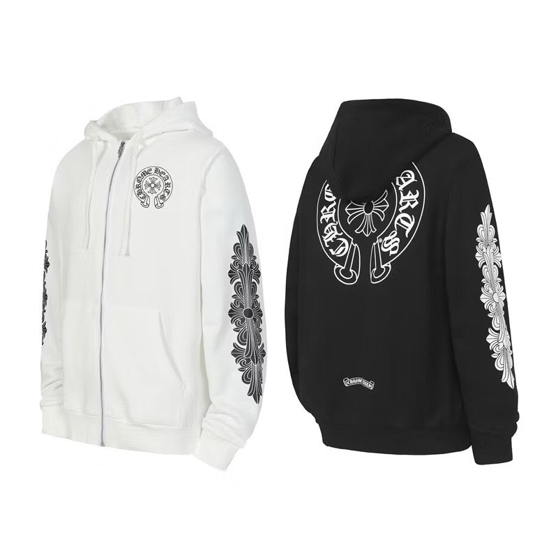 [New] Chrome Hearts Zip Up Hoodie