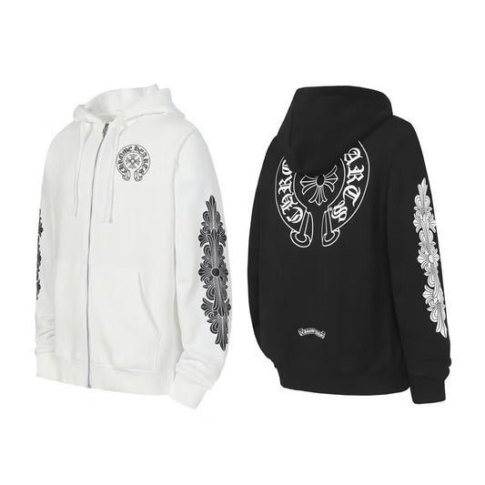 [New] Chrome Hearts Zip Up Hoodie