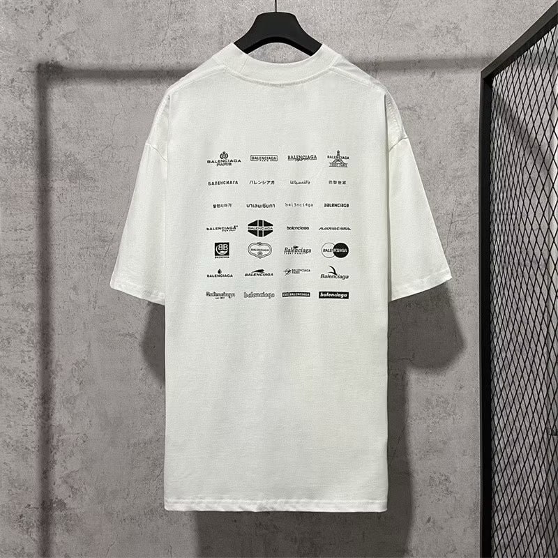 [New] Balenciaga Archive Logo Tee