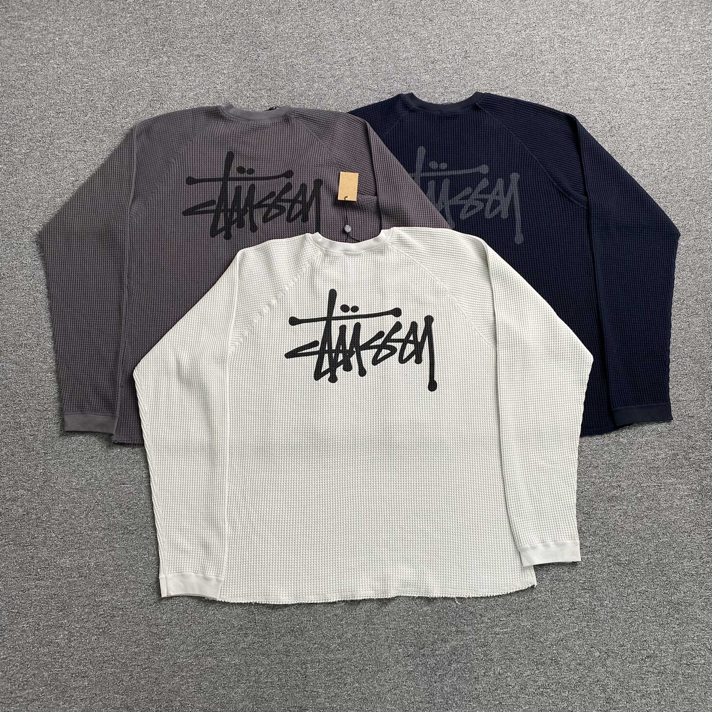 [New] Stussy Waffle Longsleeve Tee
