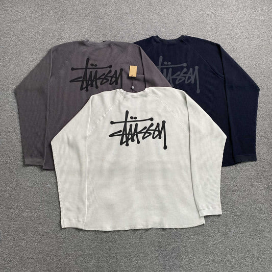 [New] Stussy Waffle Longsleeve Tee